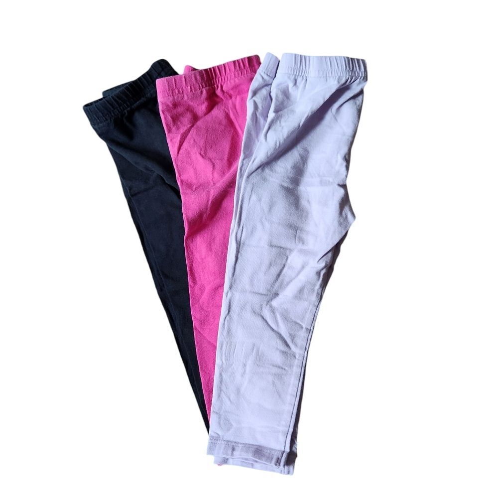 Jumping Beans All-Day-Play Leggings  Size 24 months Light Purple/Hot Pink/Black